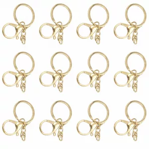 Herrajes Llaveros Dorados (x 12)
