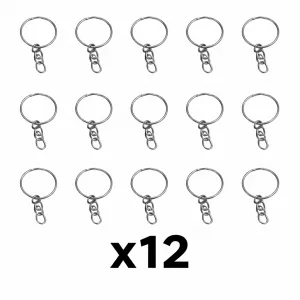 Argolla Para Llaveros x 12 u (P)