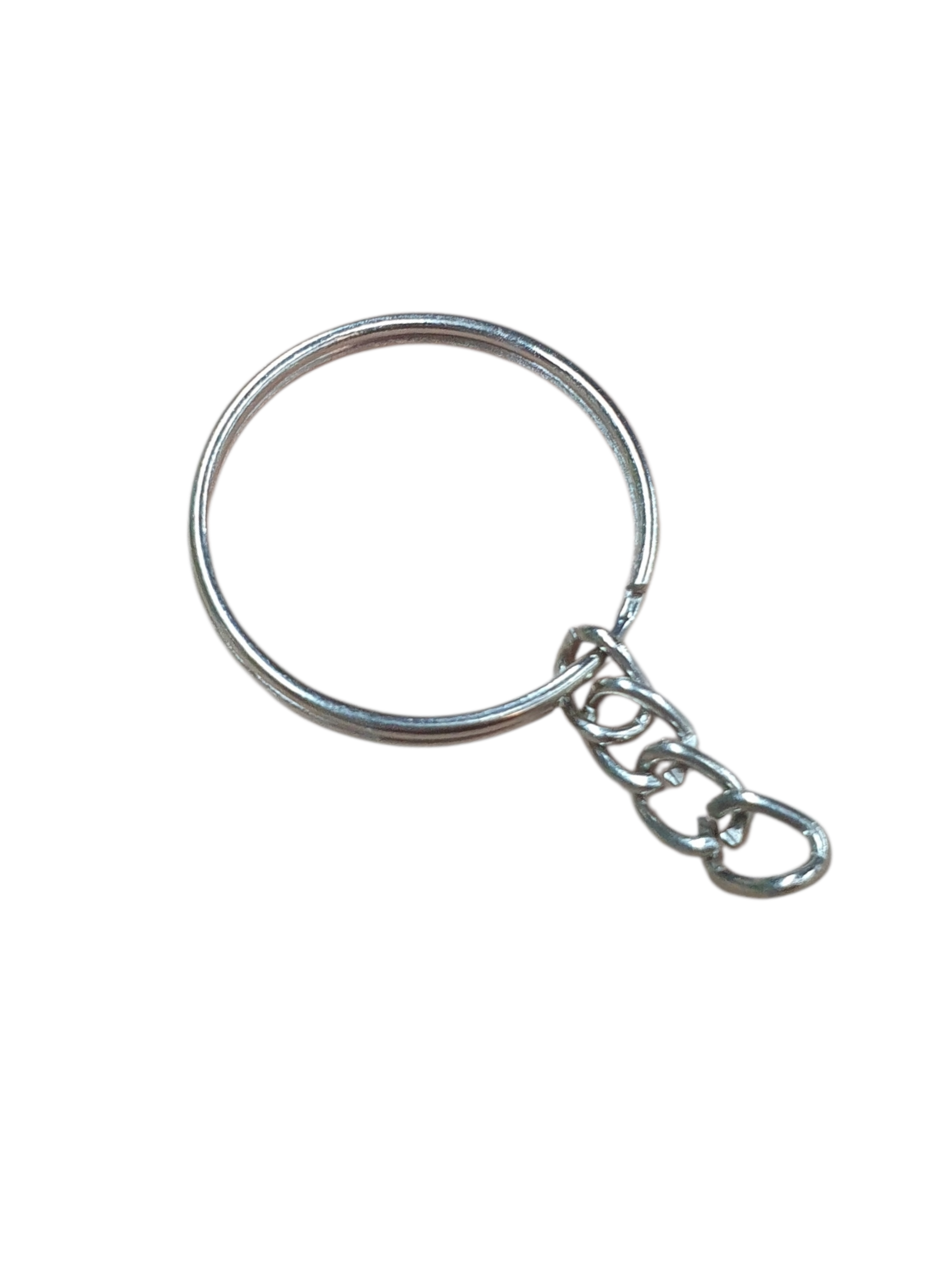 Argolla Plateada Llaveros x 3 u - Imagen 3