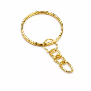 Argolla Dorada Llaveros x 1 u