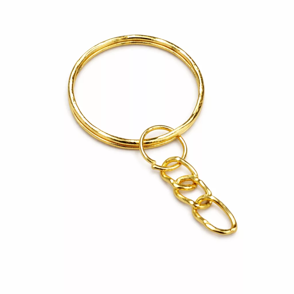 Argolla Dorada Llaveros x 1 u