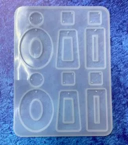 Molde de silicona aretes bisuteria x A3p