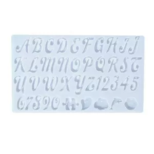 Molde de silicona letra cursiva