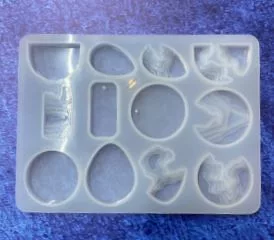 Molde de silicona figuras llavero x 12a