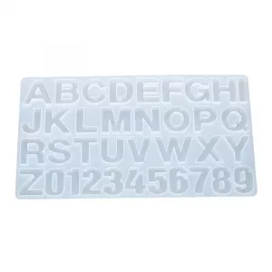Molde de silicona letras para llaveros