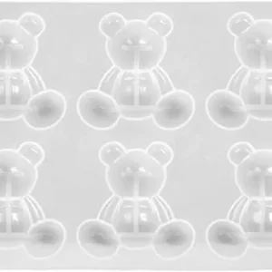 Molde de silicona ositos x 6